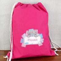 Personalised Me to You Bear Pink Drawstring Bag Extra Image 1 Preview